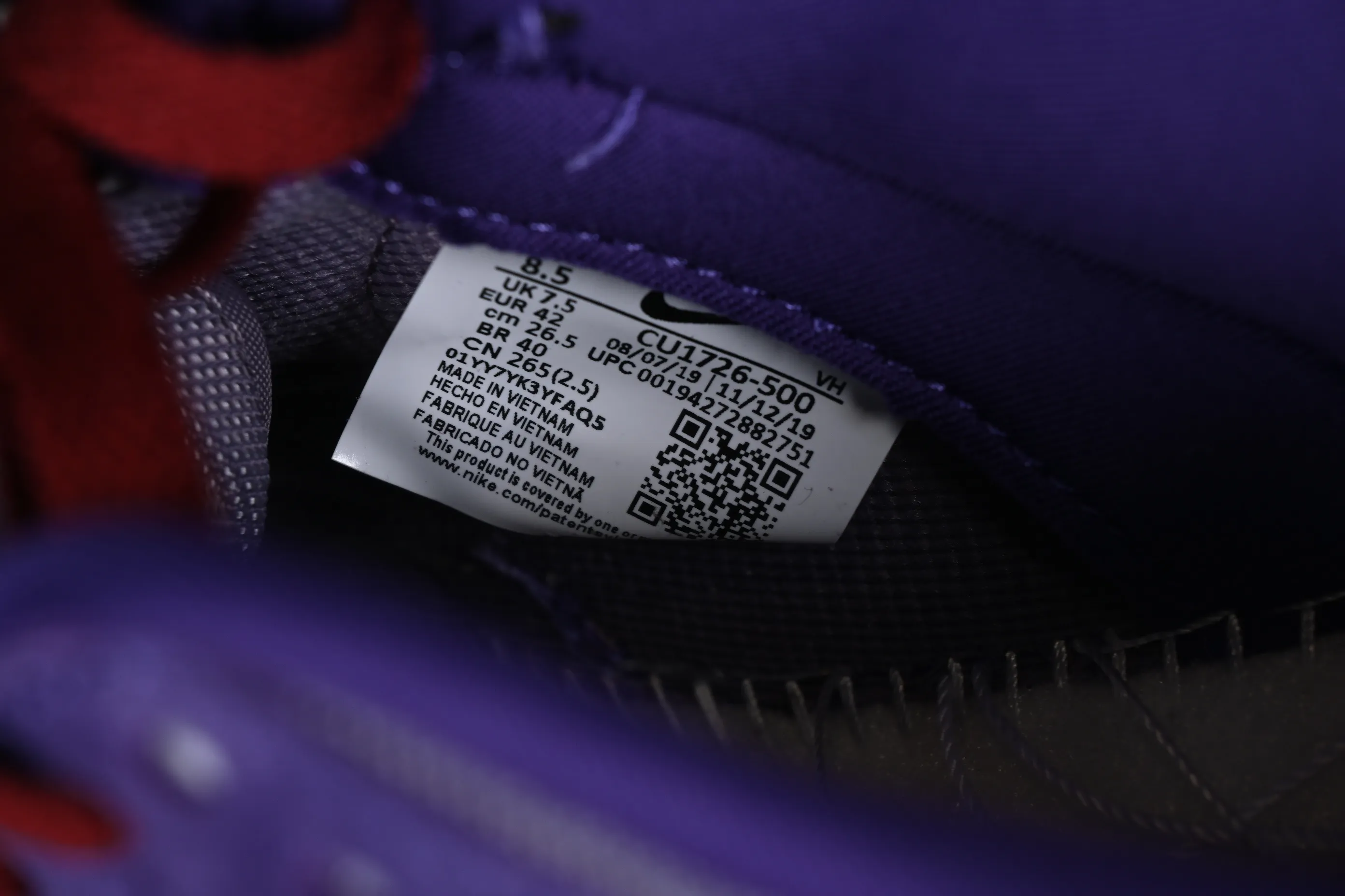 All categories Nk SB Dunk series Nk SB Dunk Low low-top sneakers Nk Dunk Low "Plum" raspberry purple suede SB low-top casual sneakers CU1726-500